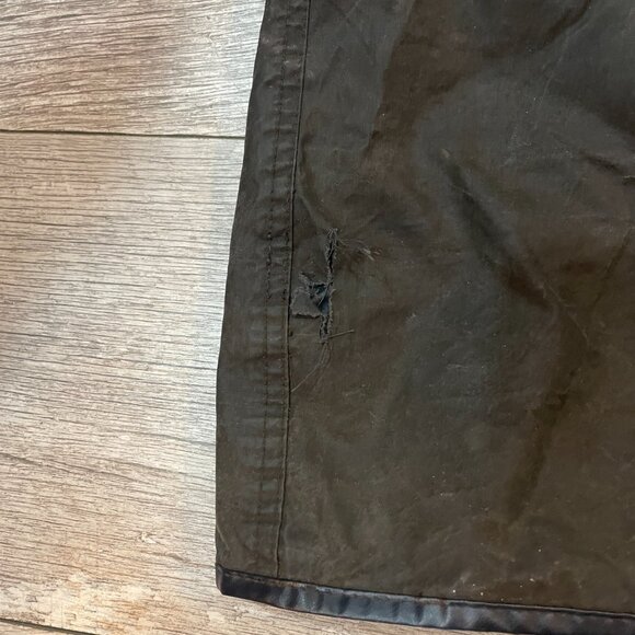 Vintage BARBOUR Border Wax Jacket Parka C44 Large Blue A205 - Picture 9 of 10